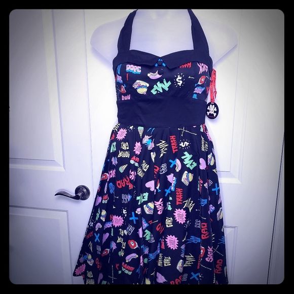 Hell Bunny Evil Horror Girl Dress   XS, Small - Picture 3 of 6